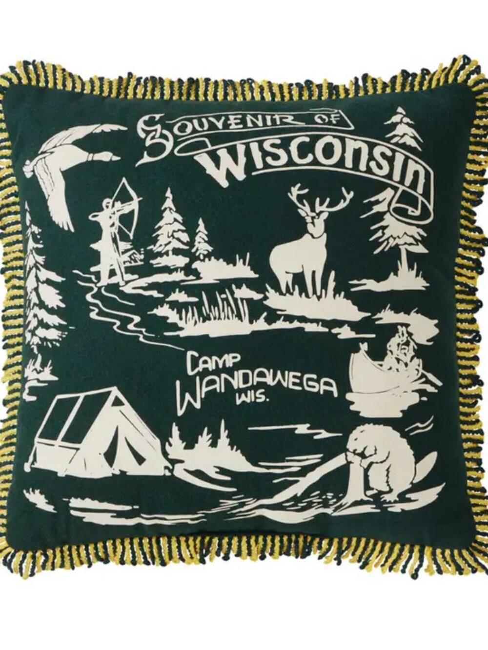 Camp Wandawega Souvenir Decorative Pillow - Camp W NEW